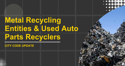 Metal Recycling Entities and Used Automotive Parts Recyclers Code Update - Task Force Meeting